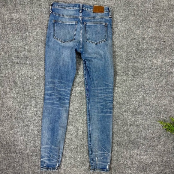 Madewell 9" High Rise Skinny Jeans Sz 26 In Destructed Hem Edition - Picture 13 of 17